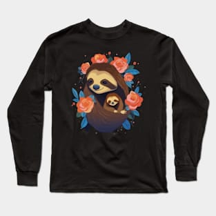 Sloth Mothers Day Long Sleeve T-Shirt